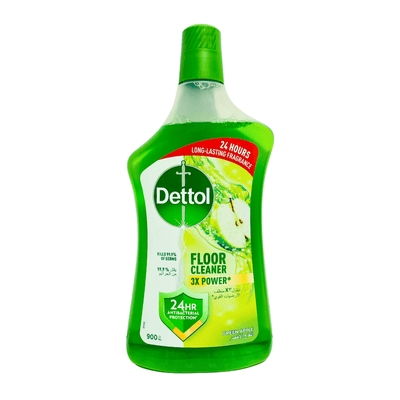 Dettol Floor Cleanner 3*Power Green Apple 900 ML