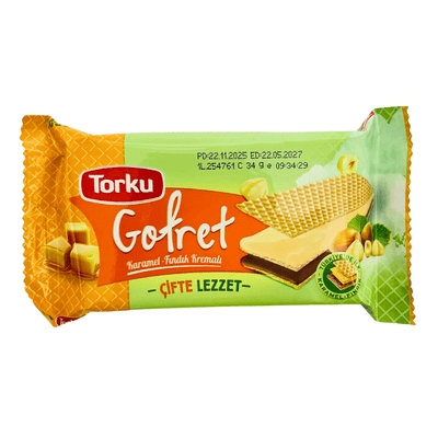 Torku Gofret Wafer Hazelnut Cream 34g