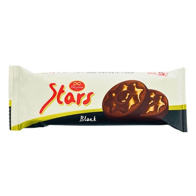 Stars Biscuits Black 34g