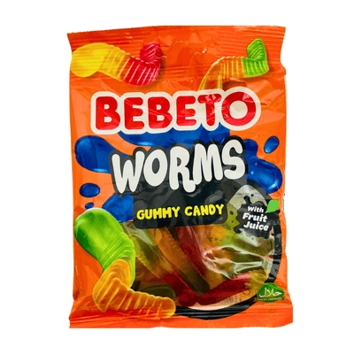 Bebeto Worms Gummy Candy 80g