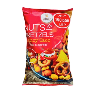 Baker Nuts & Pretzels Spicy Taco 270g