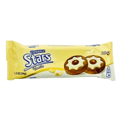 Stars Vanilla Biscuits 34g