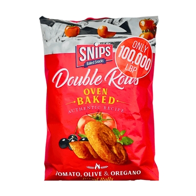 Snips Baked Double Rolss Tomato, Olive & Oregano 180g