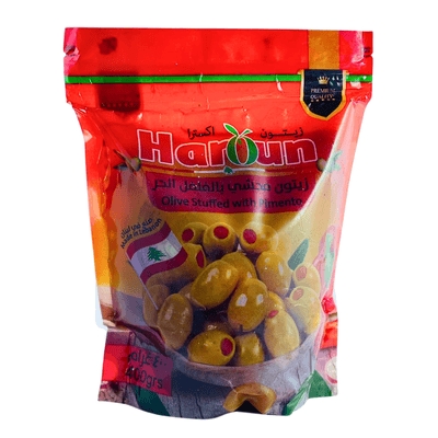 Haroun Green Olive Stuffed With Pimento 400g