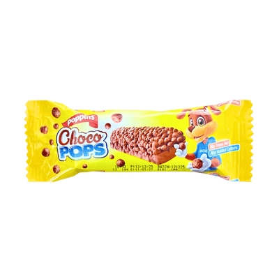 Poppins Choco Pops Cereal Bar With Milk Chocolate 18g
