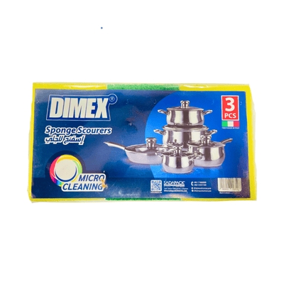 Dimex Sponge Scourers 3pcs