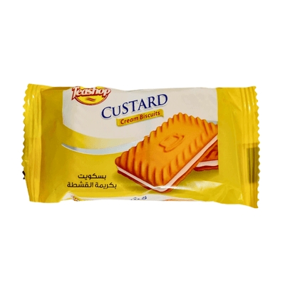 Teashop Custard Cream Biscuits 25g