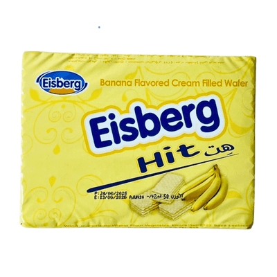 Eisberg Banana Flavored Cream Filled Wafer 50g