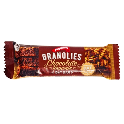 Poppins Granolies Chocolate Brownie Oatbar 30g