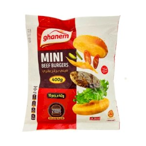 Ghanem Mini Beef Burgers 400g
