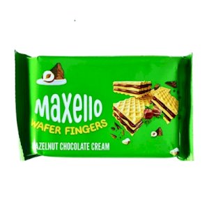 Maxello Wafer Fingers Hazelnut CHocolate Cream 40g