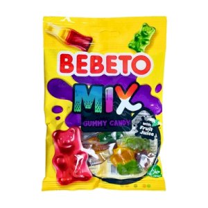Bebeto Mix Gummy Candy With Fruit Juice 80g