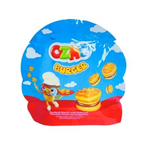 Ozmo Burger Biscuits With Milky and Chocolate Cream 40g