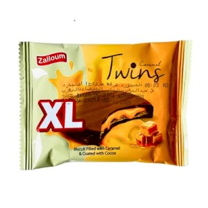 Twins XL Biscuit Filled With Caramel & Coated With Cocoa 36g
