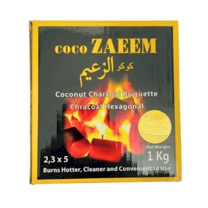 Coco Zaeem Coconut Charcoal Hexagonal 1kg