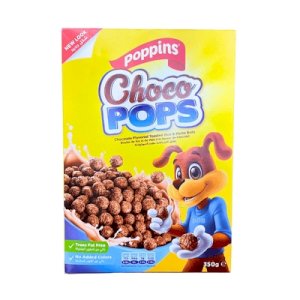 Poppins Choco Pops Rice & Maize Balls 350g