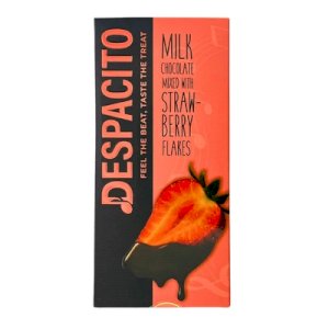 Despacito Milk Chocolate Filled With Strawberry Flakes 75g