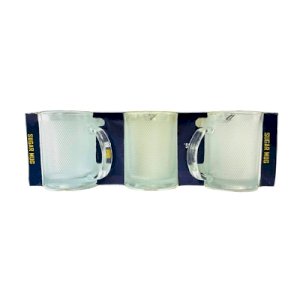 Glass Sugar Mug *3pc