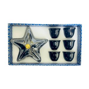 Cup Of Coffee With Star Plate for Nuts